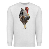 Oatmeal Heather cream legbar rooster Premium Sweatshirt - LillyAllenDesigns