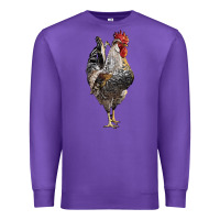 Purple cream legbar rooster Premium Sweatshirt - LillyAllenDesigns
