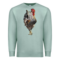 Seafoam cream legbar rooster Premium Sweatshirt - LillyAllenDesigns