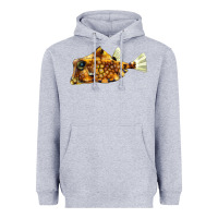 Heather Grey humpback turretfish Heavyweight Hoodie - LillyAllenDesigns