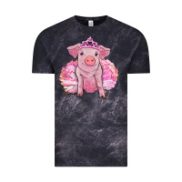 Cloud Black balerina pig with tutu Vintage Tee - RanaPortraitStore