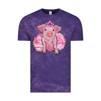 Cloud Purple balerina pig with tutu Vintage Tee - RanaPortraitStore