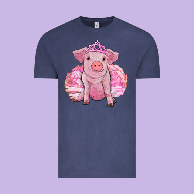 Vintage Tee balerina pig with tutu