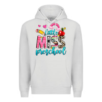 Dove Grey little miss preschool Premium Hoodie - NancyCooperArtShop