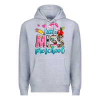 Heather Grey little miss preschool Premium Hoodie - NancyCooperArtShop