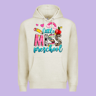 Little Miss Preschool Premium Hoodie Designed By Nancycooperartshop