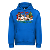 Cobalt siamese cat meowy christmas Urban Hoodie - LillyAllenDesigns