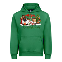 Emerald siamese cat meowy christmas Urban Hoodie - LillyAllenDesigns