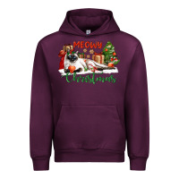Mauve Wine siamese cat meowy christmas Urban Hoodie - LillyAllenDesigns