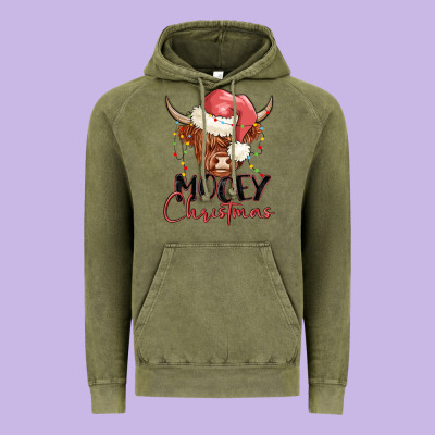 Vintage Hoodie mooey christmas