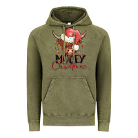 Vintage Olive mooey christmas Vintage Hoodie - MaliasSmallBusiness