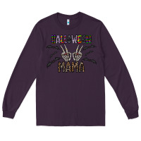 Plum halloween mama Long Sleeve Tee - CowhideDigitalArt