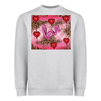 Heather Grey valentines day love Heavyweight Sweatshirt - RanaPortraitStore