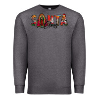 Charcoal Heather santa claus lady of guadalupe Premium Sweatshirt - Jasminsmagicworld