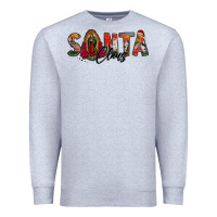 Heather Grey santa claus lady of guadalupe Premium Sweatshirt - Jasminsmagicworld