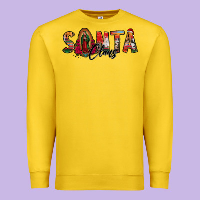 Santa Claus Lady Of Guadalupe Premium Sweatshirt Designed By Jasminsmagicworld