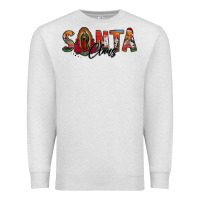 Oatmeal Heather santa claus lady of guadalupe Premium Sweatshirt - Jasminsmagicworld