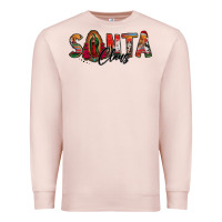 Pale Pink santa claus lady of guadalupe Premium Sweatshirt - Jasminsmagicworld