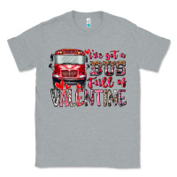 Heather Grey I've got bus full of Valentine Classic Tee - RacoonDesign