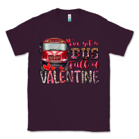 Plum I've got bus full of Valentine Classic Tee - RacoonDesign