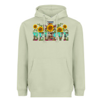Matcha western believe sunflowers flowers Heavyweight Hoodie - BarkalooDesign