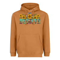 Meerkat western believe sunflowers flowers Heavyweight Hoodie - BarkalooDesign