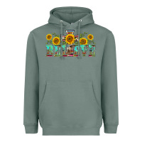 Sage western believe sunflowers flowers Heavyweight Hoodie - BarkalooDesign