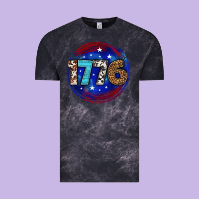 Vintage Tee western 1776 4th of july billie wilder