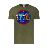 Vintage Olive western 1776 4th of july billie wilder Vintage Tee - texasbilliewilder