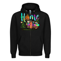 Black home camp Zipper Hoodie - JahusDesignShop