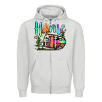 Dove Grey home camp Zipper Hoodie - JahusDesignShop