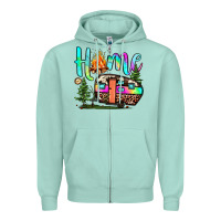 Seafoam home camp Zipper Hoodie - JahusDesignShop
