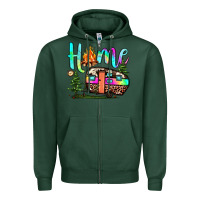 Sports Green home camp Zipper Hoodie - JahusDesignShop
