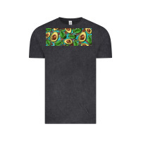 Vintage Black avacado with turquoise and leopard background 11 oz mug Vintage Tee - BarkalooDesign