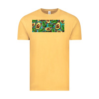 Vintage Mustard avacado with turquoise and leopard background 11 oz mug Vintage Tee - BarkalooDesign