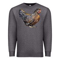 Charcoal Heather Cream Legbar Chicken Premium Sweatshirt - LillyAllenDesigns