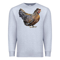 Heather Grey Cream Legbar Chicken Premium Sweatshirt - LillyAllenDesigns