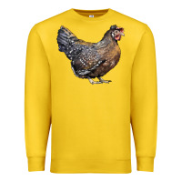 Lemon Cream Legbar Chicken Premium Sweatshirt - LillyAllenDesigns