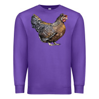 Purple Cream Legbar Chicken Premium Sweatshirt - LillyAllenDesigns