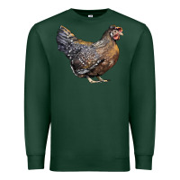 Sports Green Cream Legbar Chicken Premium Sweatshirt - LillyAllenDesigns