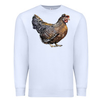 White Cream Legbar Chicken Premium Sweatshirt - LillyAllenDesigns