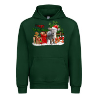 Forest Green happy christmas southdown baby sheep Urban Hoodie - LillyAllenDesigns