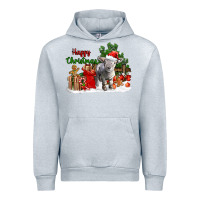 Heather Grey happy christmas southdown baby sheep Urban Hoodie - LillyAllenDesigns