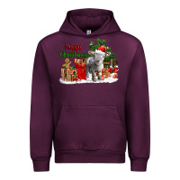 Mauve Wine happy christmas southdown baby sheep Urban Hoodie - LillyAllenDesigns