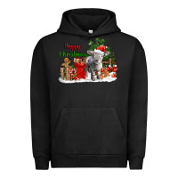 Pigment Black happy christmas southdown baby sheep Urban Hoodie - LillyAllenDesigns