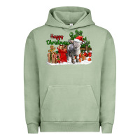 Pigment Oil Green happy christmas southdown baby sheep Urban Hoodie - LillyAllenDesigns
