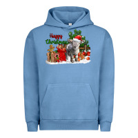 Pigment Pebble Blue happy christmas southdown baby sheep Urban Hoodie - LillyAllenDesigns