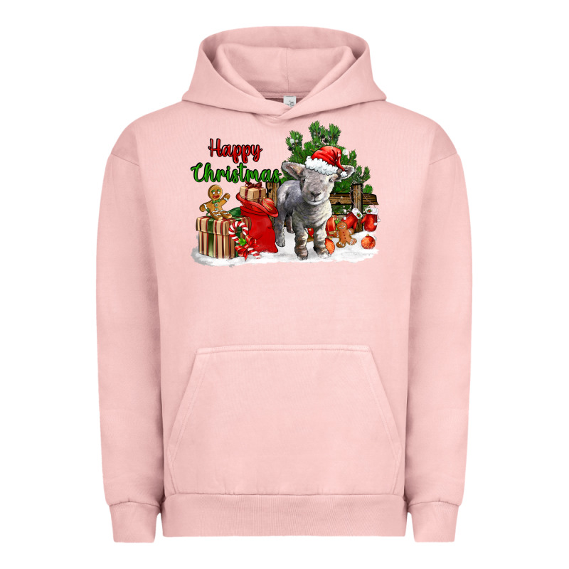 Happy Christmas Southdown Baby Sheep Urban Hoodie by LillyAllenDesigns | Teevron