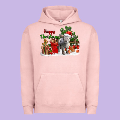 Happy Christmas Southdown Baby Sheep Urban Hoodie Designed By Lillyallendesigns