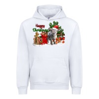 White happy christmas southdown baby sheep Urban Hoodie - LillyAllenDesigns